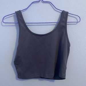 Shein gray cropped tank top